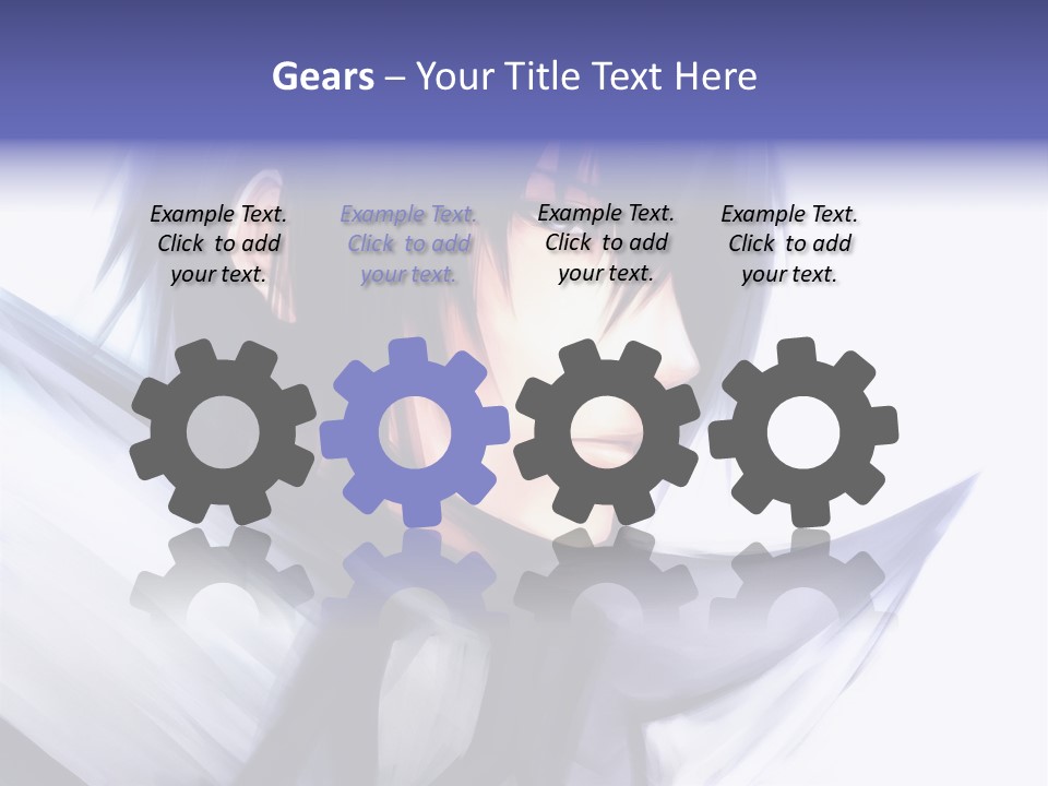 A Anime Character With A Sword In His Hand PowerPoint Template