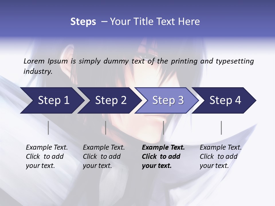 A Anime Character With A Sword In His Hand PowerPoint Template