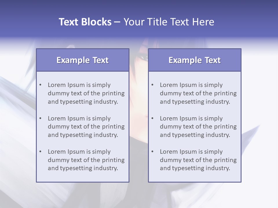 A Anime Character With A Sword In His Hand PowerPoint Template