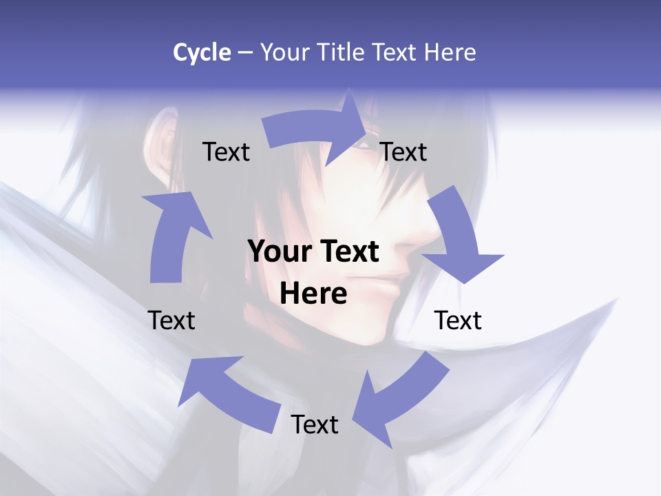 A Anime Character With A Sword In His Hand PowerPoint Template