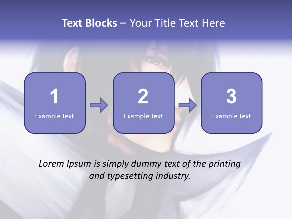 A Anime Character With A Sword In His Hand PowerPoint Template