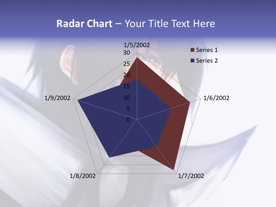A Anime Character With A Sword In His Hand PowerPoint Template