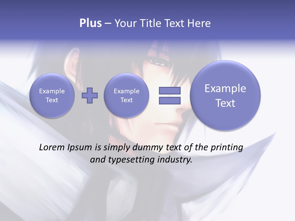A Anime Character With A Sword In His Hand PowerPoint Template