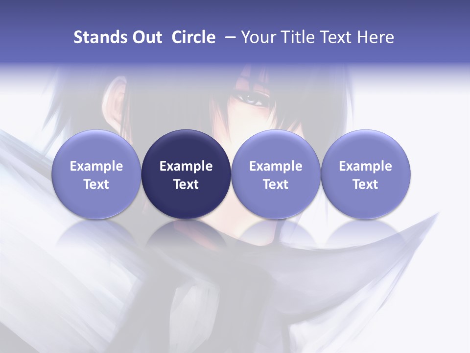 A Anime Character With A Sword In His Hand PowerPoint Template