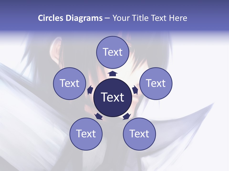 A Anime Character With A Sword In His Hand PowerPoint Template