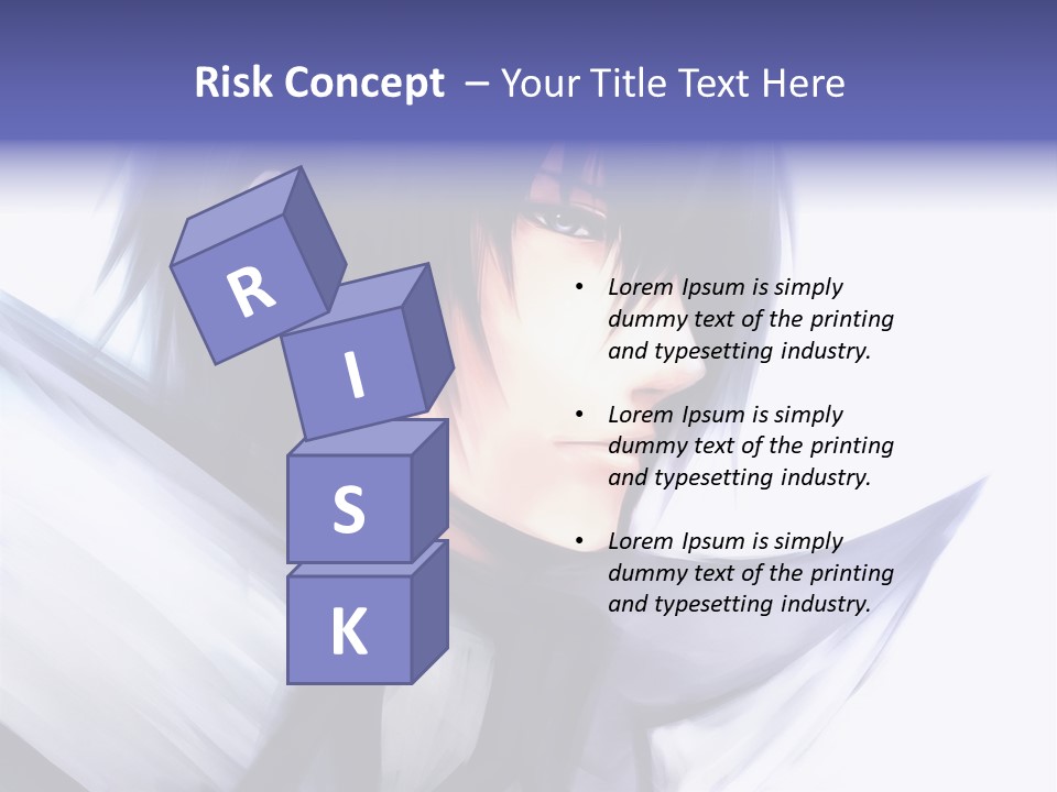 A Anime Character With A Sword In His Hand PowerPoint Template