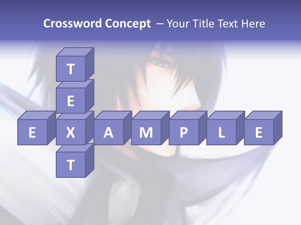 A Anime Character With A Sword In His Hand PowerPoint Template