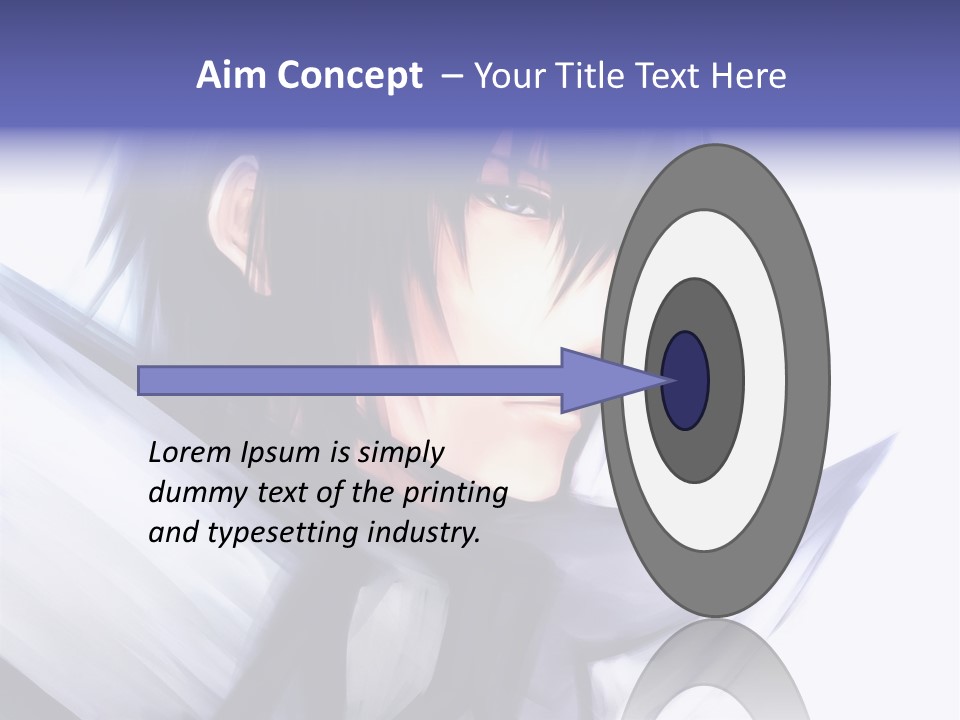 A Anime Character With A Sword In His Hand PowerPoint Template