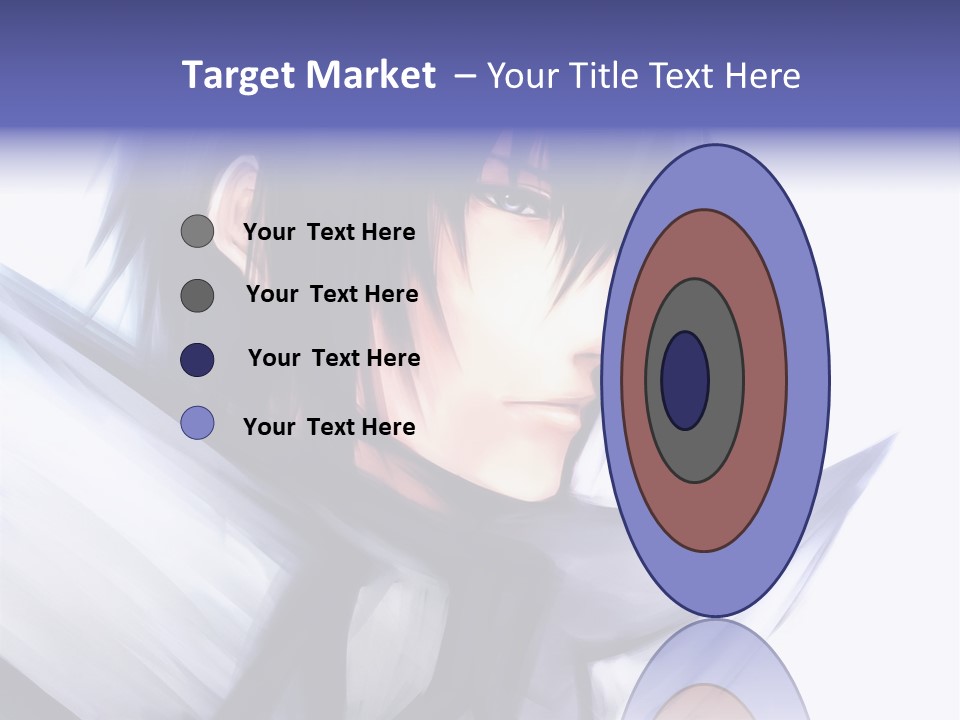 A Anime Character With A Sword In His Hand PowerPoint Template
