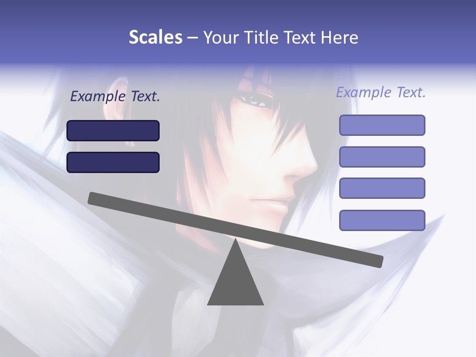 A Anime Character With A Sword In His Hand PowerPoint Template