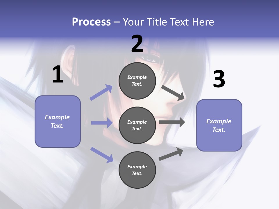 A Anime Character With A Sword In His Hand PowerPoint Template
