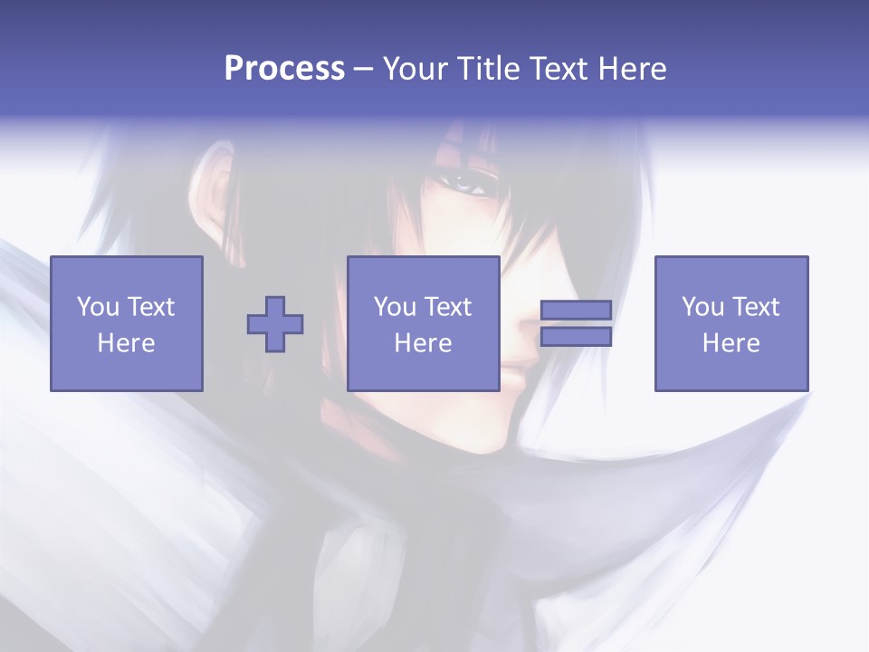 A Anime Character With A Sword In His Hand PowerPoint Template