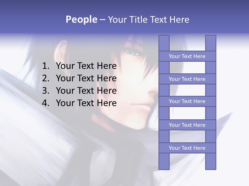 A Anime Character With A Sword In His Hand PowerPoint Template