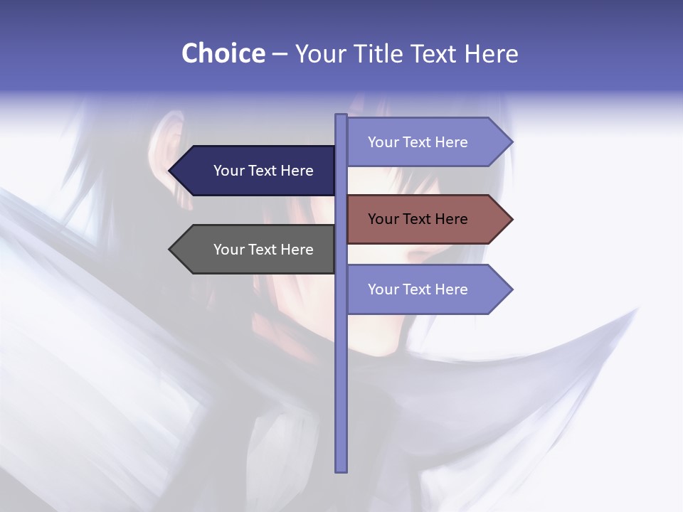 A Anime Character With A Sword In His Hand PowerPoint Template