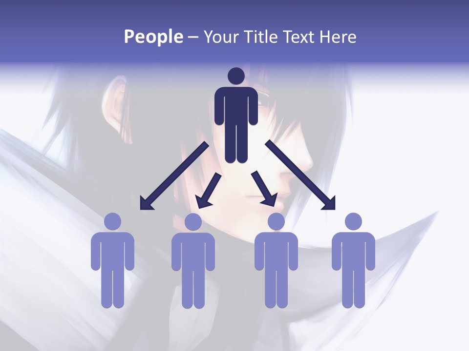 A Anime Character With A Sword In His Hand PowerPoint Template