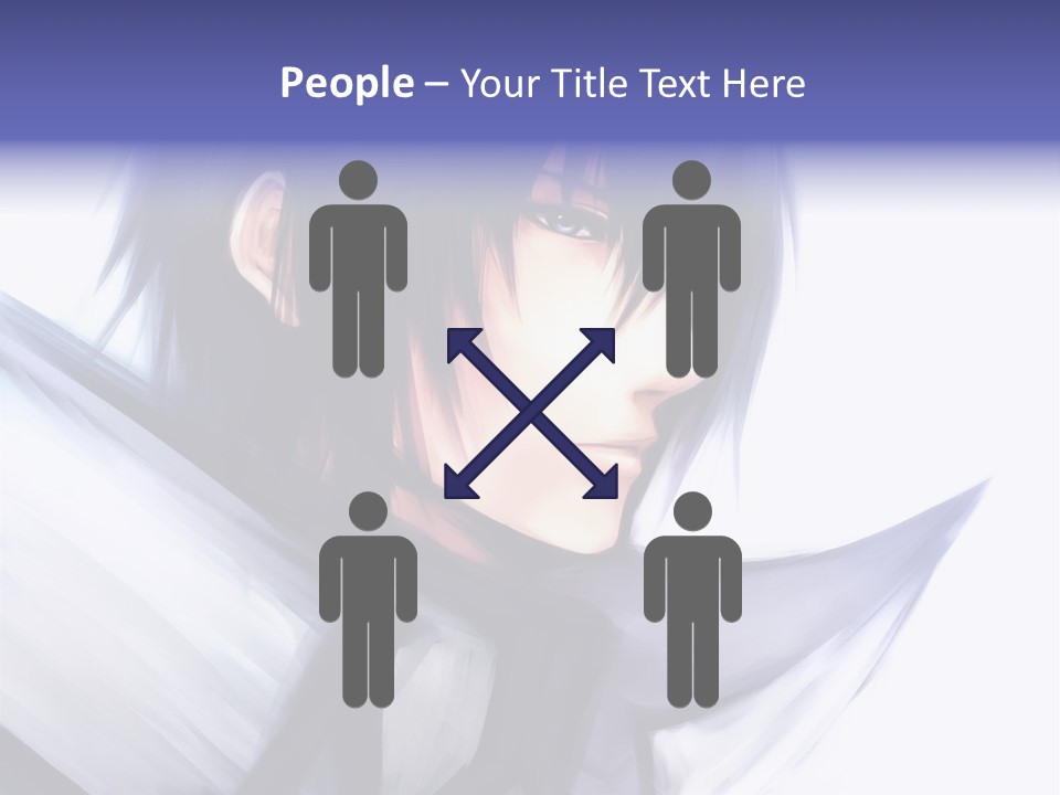 A Anime Character With A Sword In His Hand PowerPoint Template