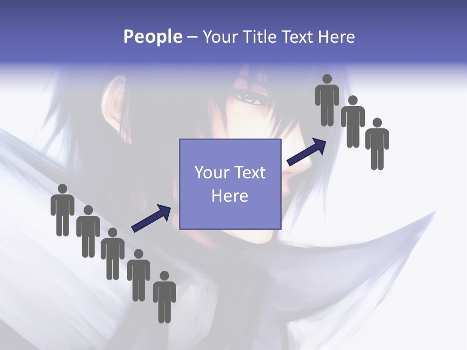 A Anime Character With A Sword In His Hand PowerPoint Template