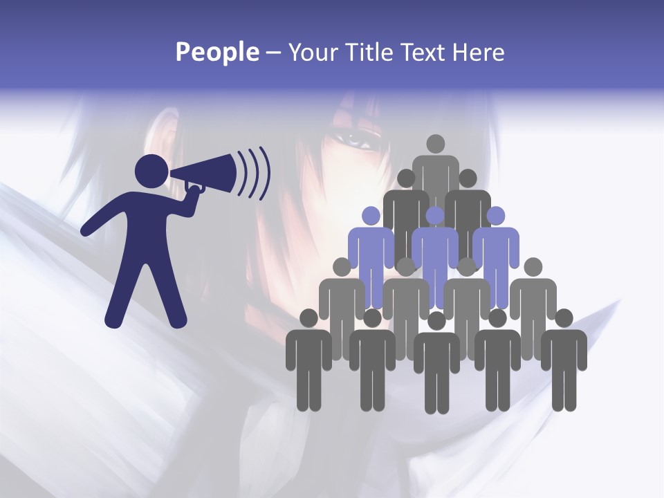 A Anime Character With A Sword In His Hand PowerPoint Template