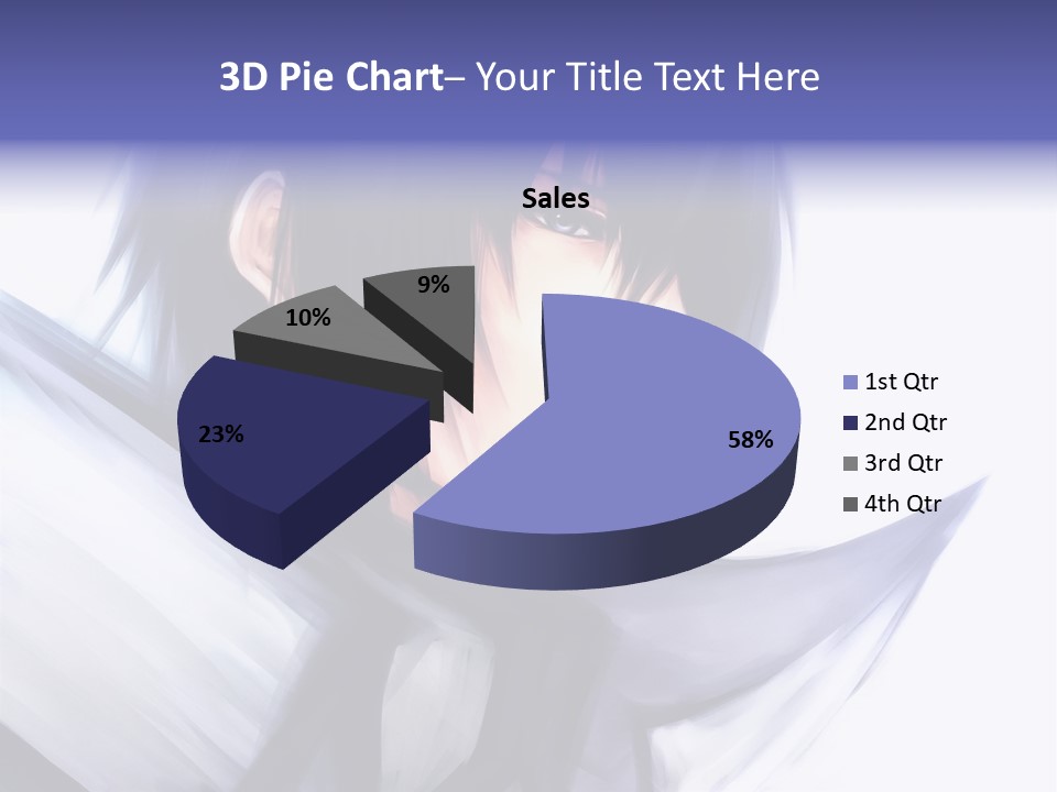 A Anime Character With A Sword In His Hand PowerPoint Template