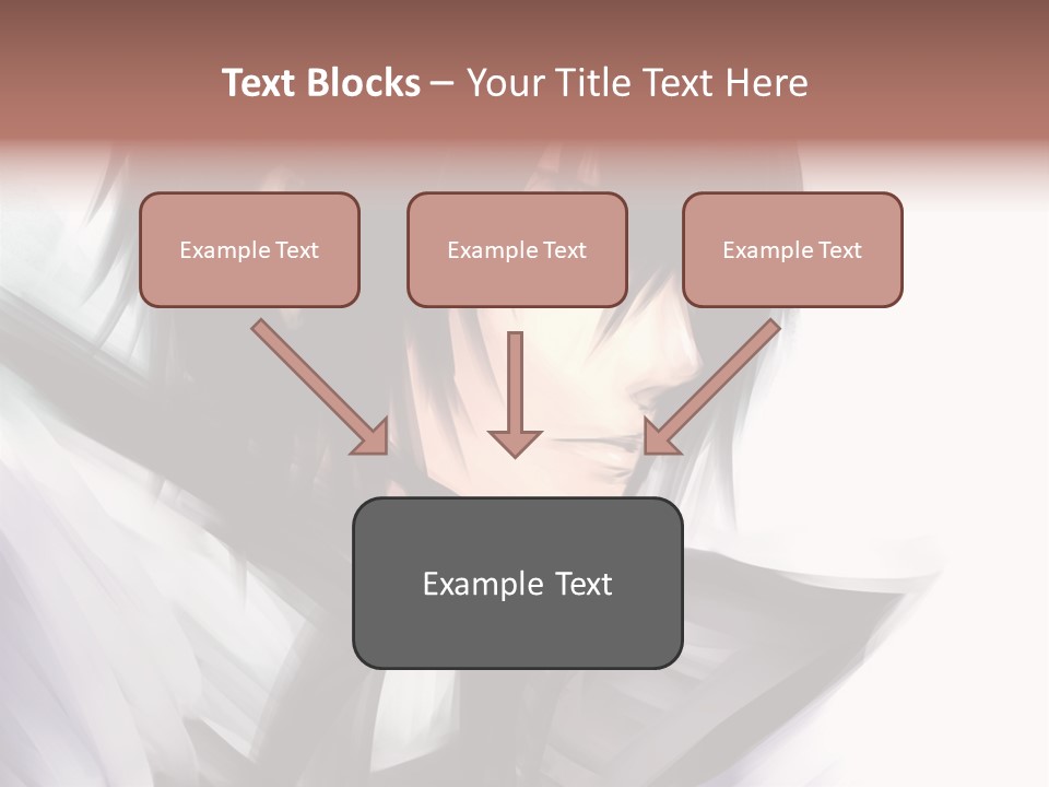 A Man With Black Hair And A Sword In His Hand PowerPoint Template