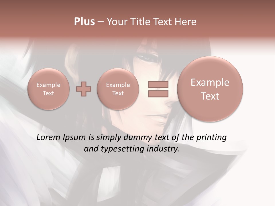 A Man With Black Hair And A Sword In His Hand PowerPoint Template
