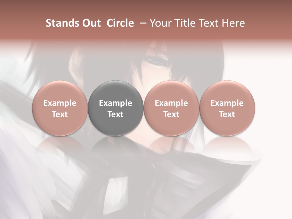 A Man With Black Hair And A Sword In His Hand PowerPoint Template