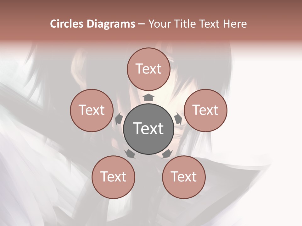 A Man With Black Hair And A Sword In His Hand PowerPoint Template