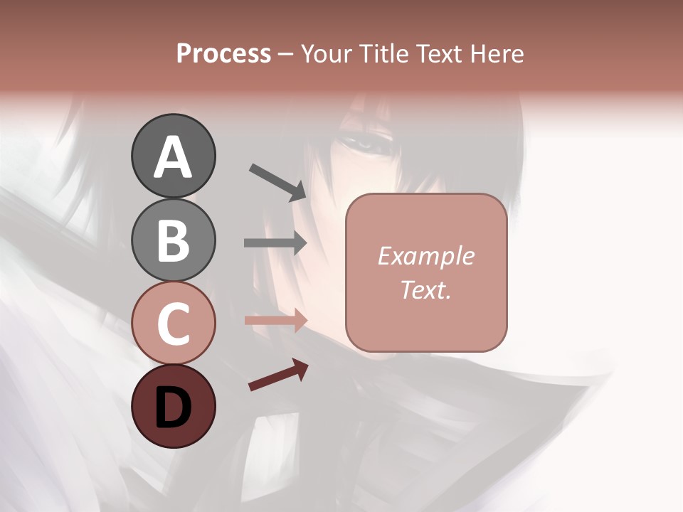 A Man With Black Hair And A Sword In His Hand PowerPoint Template