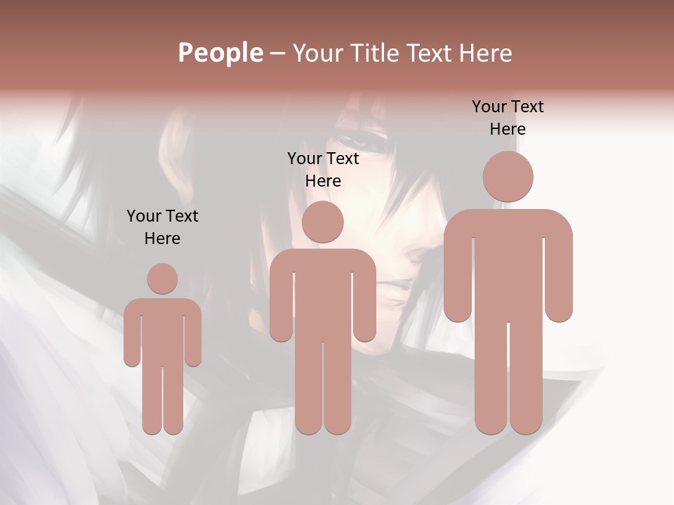 A Man With Black Hair And A Sword In His Hand PowerPoint Template