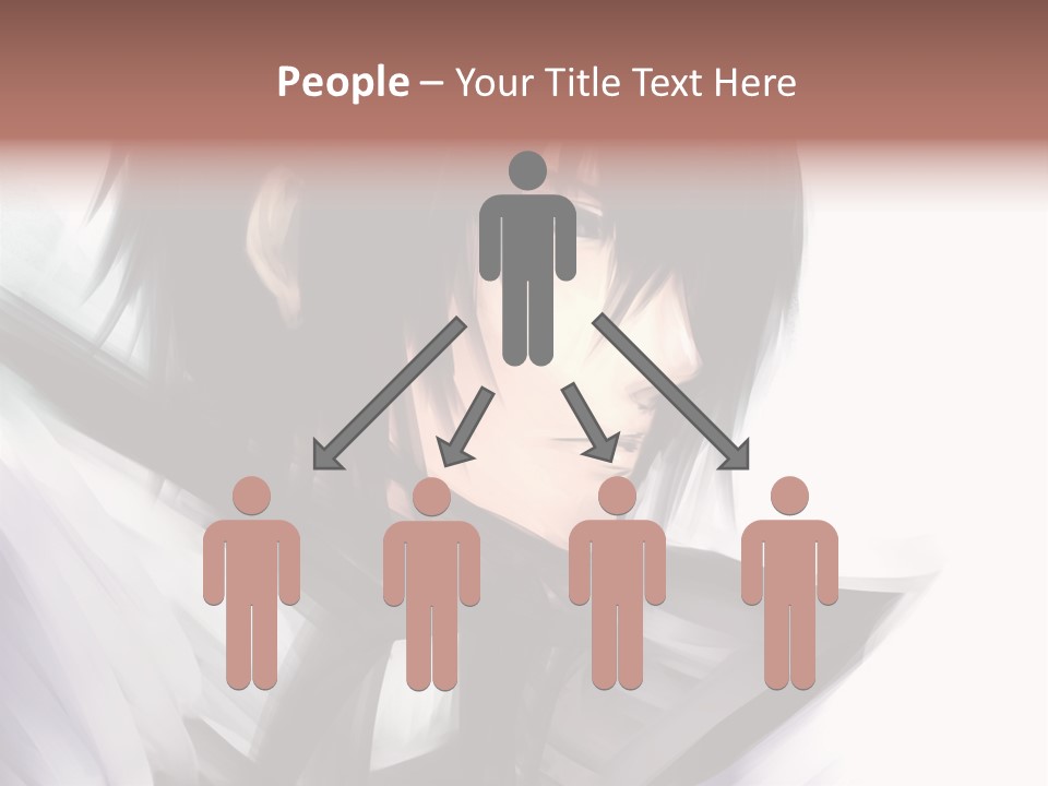 A Man With Black Hair And A Sword In His Hand PowerPoint Template