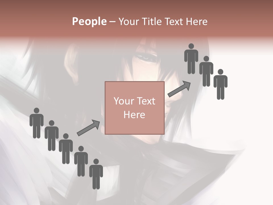 A Man With Black Hair And A Sword In His Hand PowerPoint Template