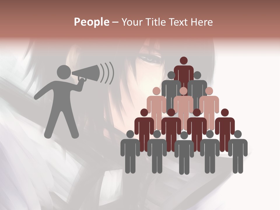 A Man With Black Hair And A Sword In His Hand PowerPoint Template