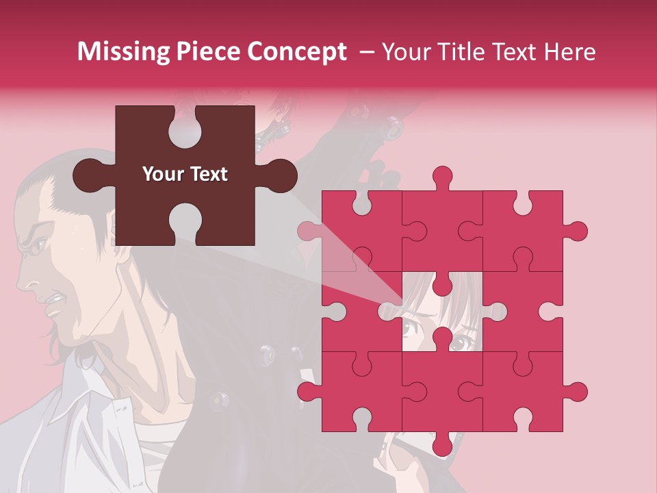 A Group Of Anime Characters Standing Next To Each Other PowerPoint Template