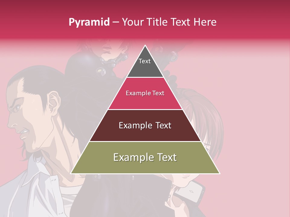 A Group Of Anime Characters Standing Next To Each Other PowerPoint Template