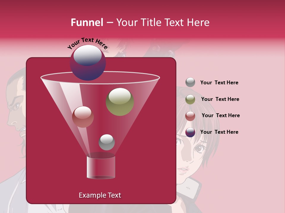 A Group Of Anime Characters Standing Next To Each Other PowerPoint Template