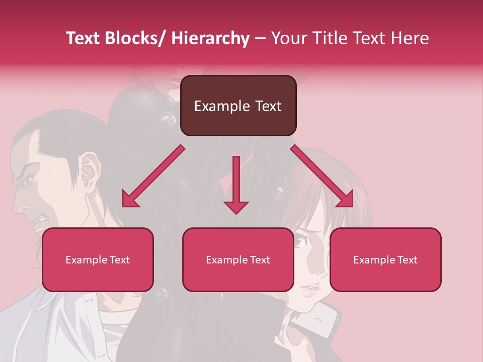 A Group Of Anime Characters Standing Next To Each Other PowerPoint Template