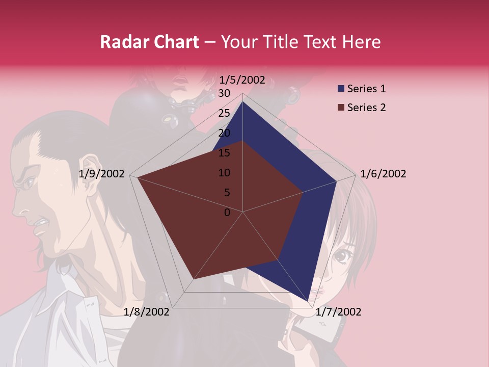 A Group Of Anime Characters Standing Next To Each Other PowerPoint Template