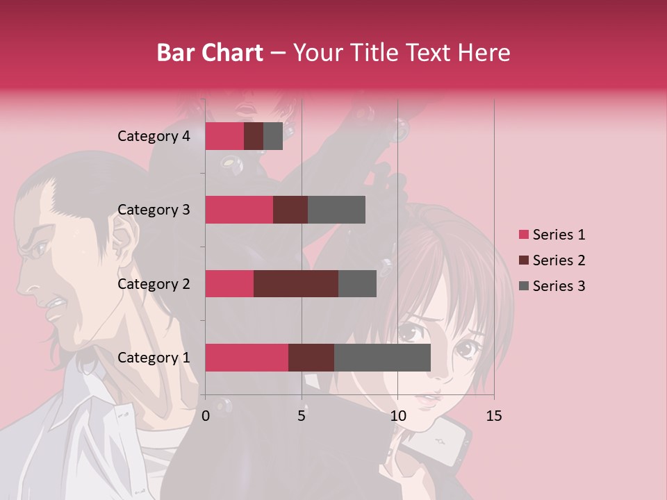 A Group Of Anime Characters Standing Next To Each Other PowerPoint Template