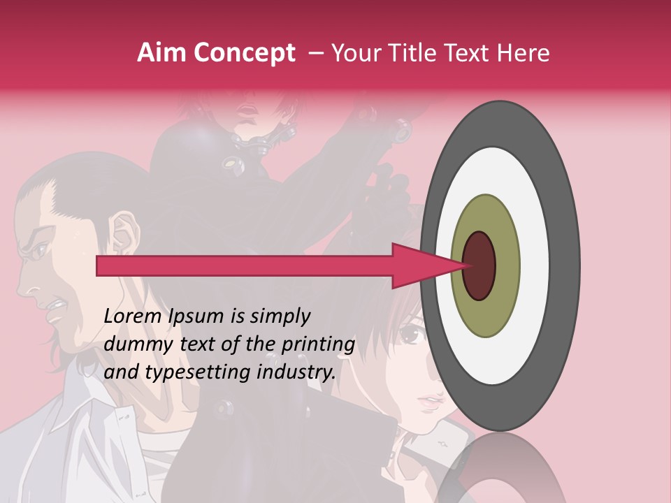 A Group Of Anime Characters Standing Next To Each Other PowerPoint Template