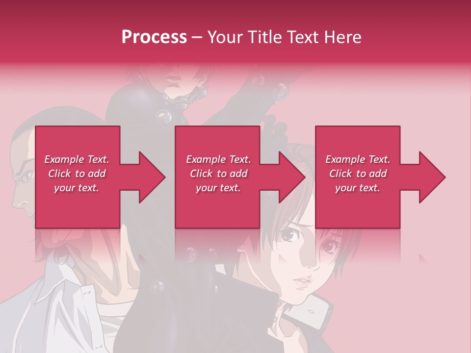 A Group Of Anime Characters Standing Next To Each Other PowerPoint Template
