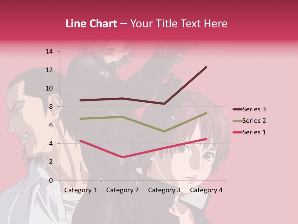 A Group Of Anime Characters Standing Next To Each Other PowerPoint Template