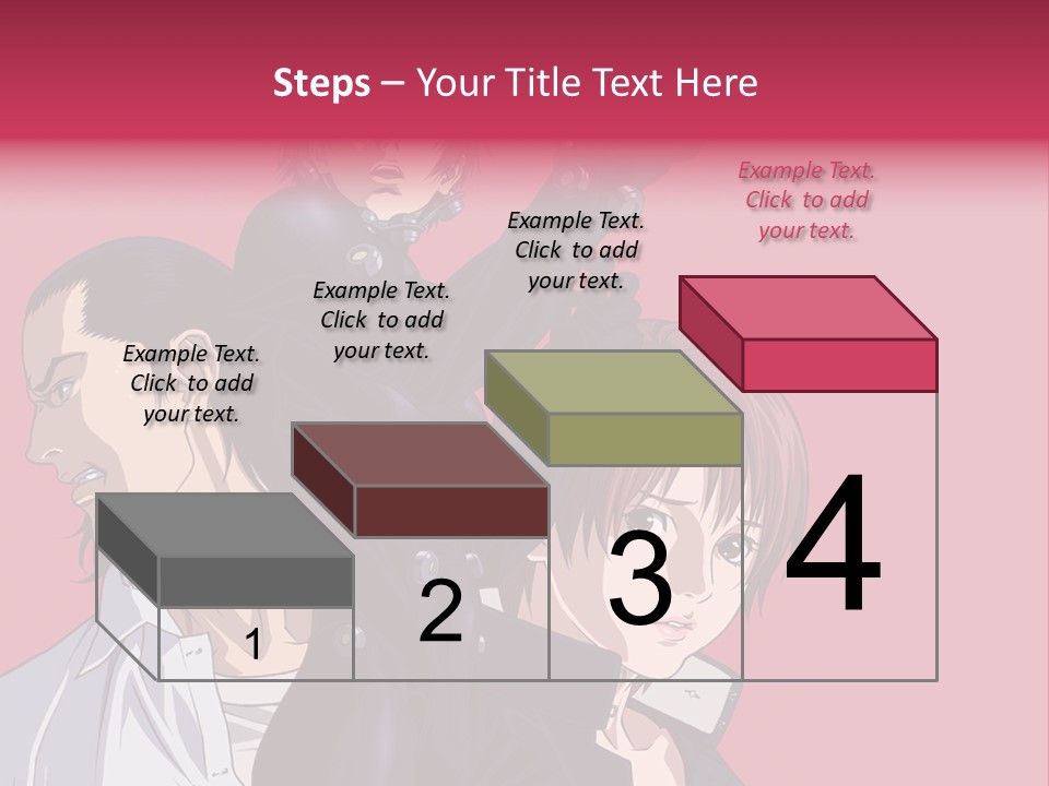 A Group Of Anime Characters Standing Next To Each Other PowerPoint Template
