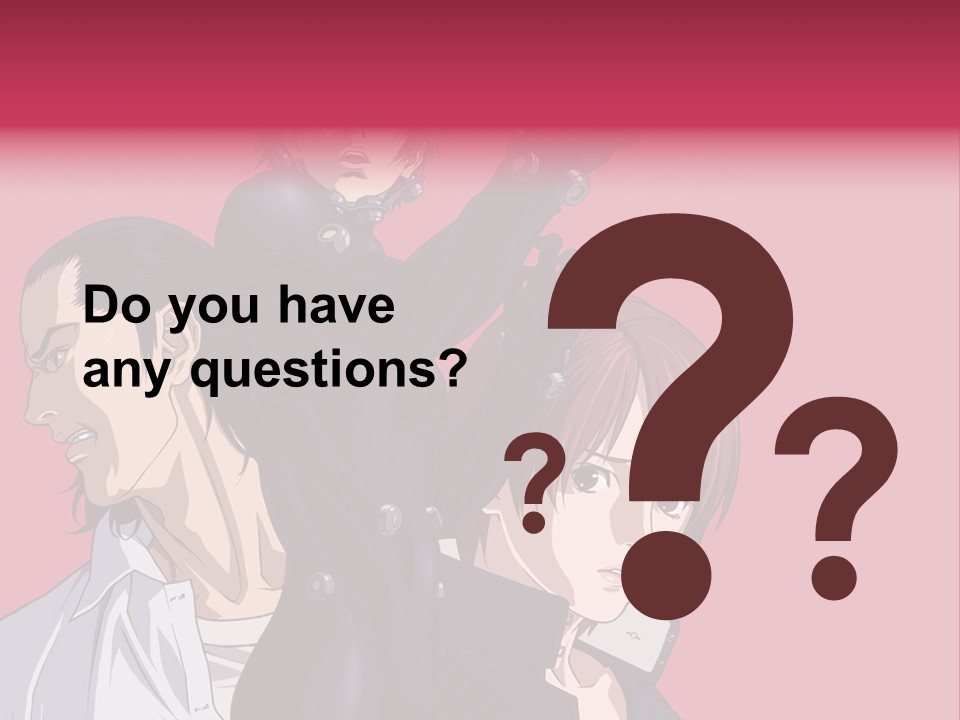 A Group Of Anime Characters Standing Next To Each Other PowerPoint Template