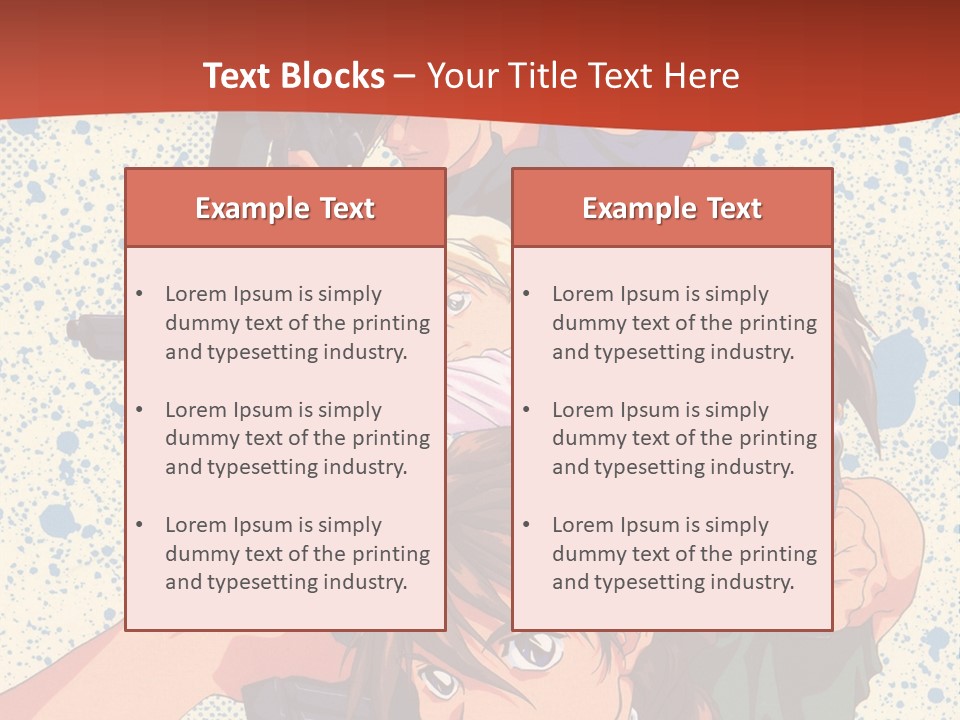 A Group Of People Holding Guns In Front Of A Red Background PowerPoint Template