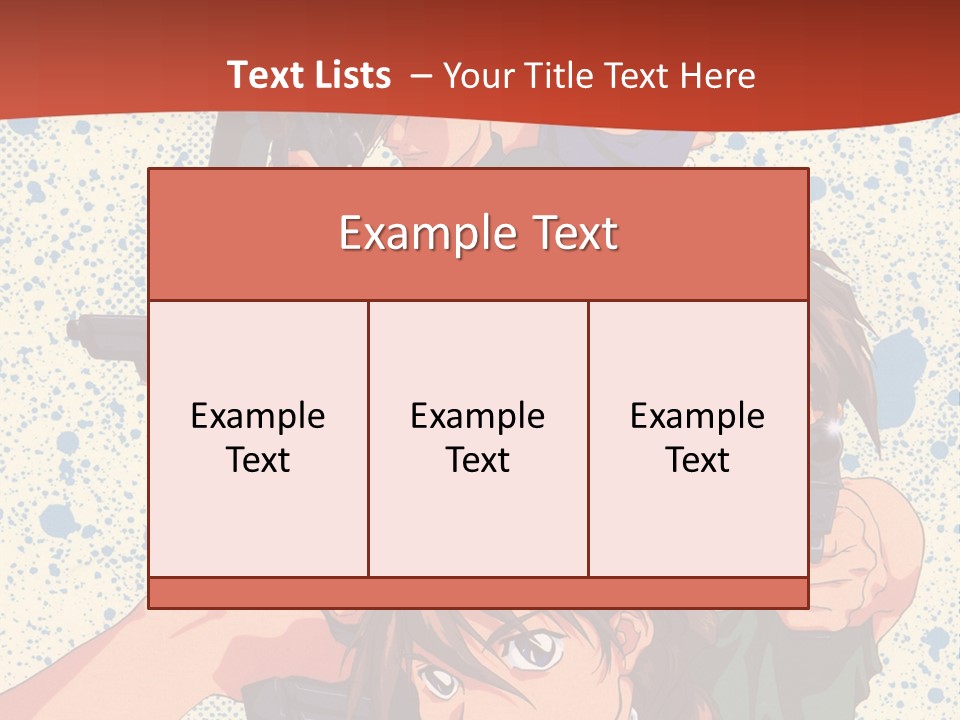 A Group Of People Holding Guns In Front Of A Red Background PowerPoint Template