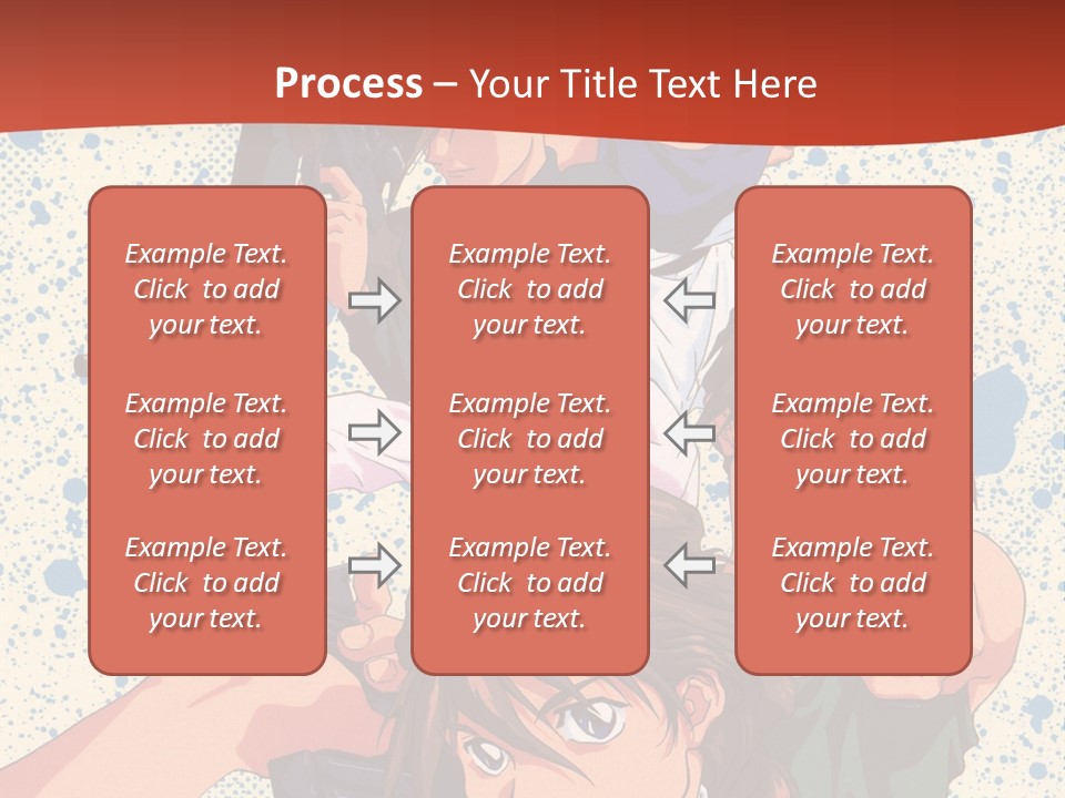 A Group Of People Holding Guns In Front Of A Red Background PowerPoint Template