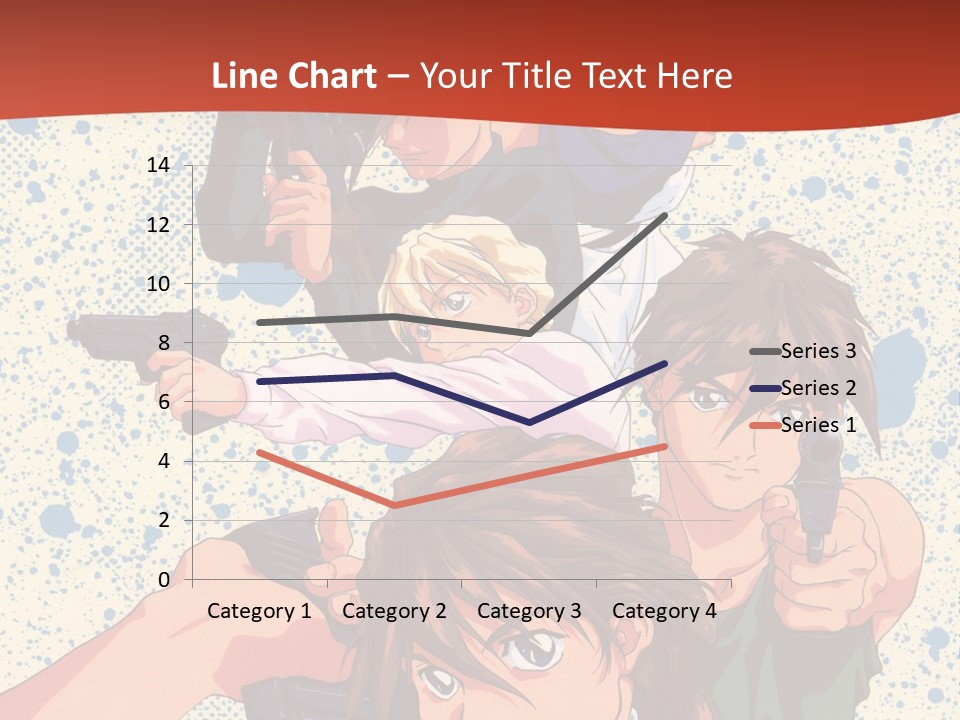 A Group Of People Holding Guns In Front Of A Red Background PowerPoint Template
