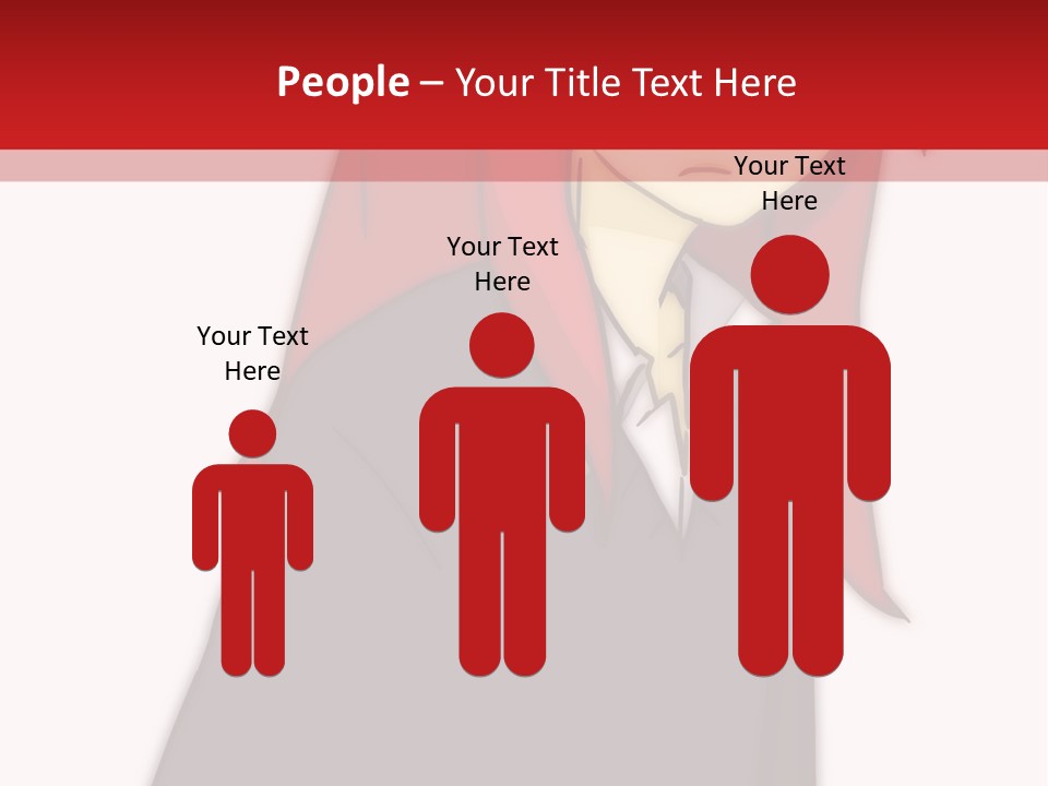 A Woman With Red Hair Is Standing In Front Of A Red And White Wall PowerPoint Template