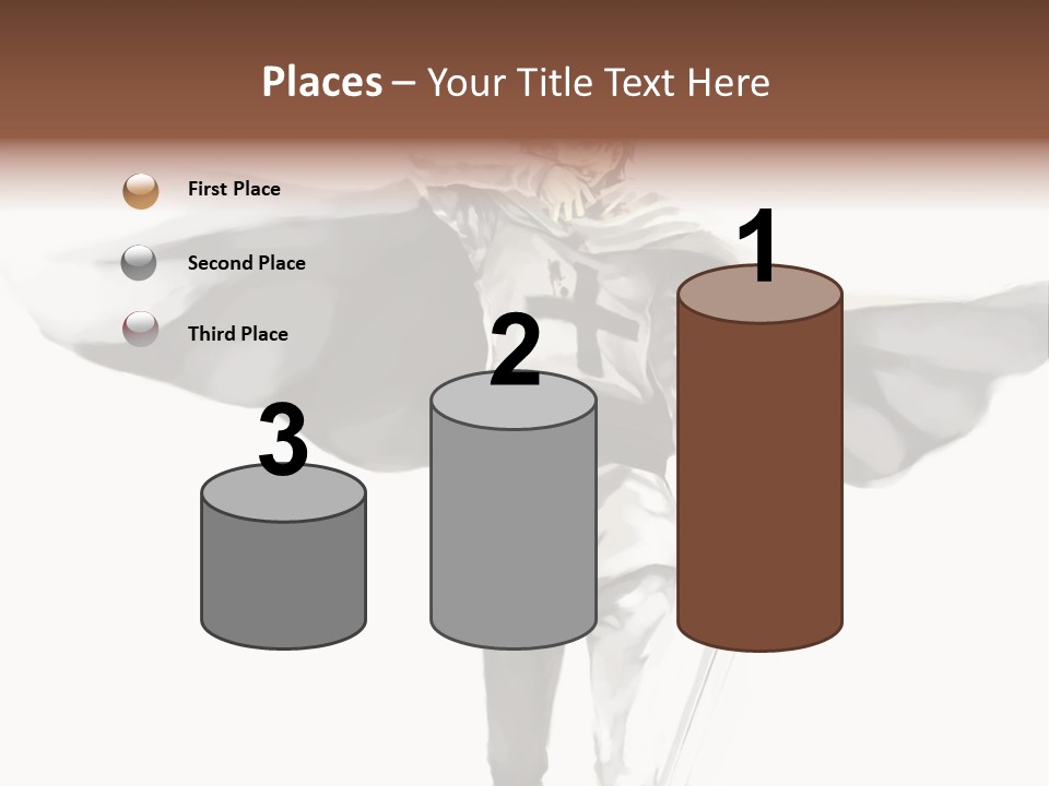 A Man With A Sword And A Cross On His Chest PowerPoint Template