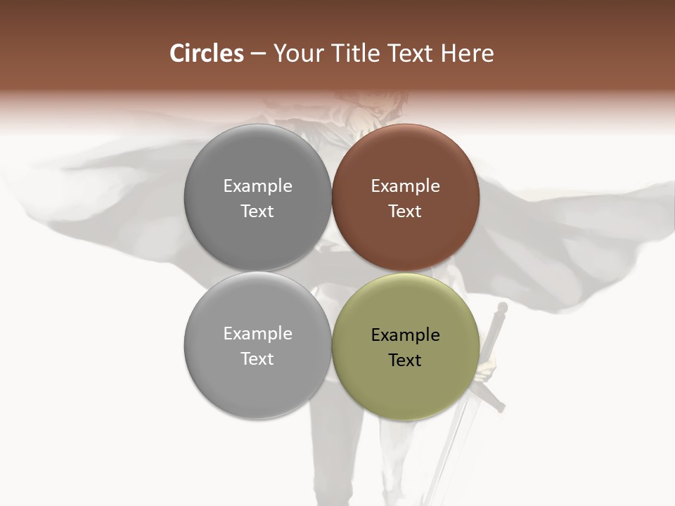 A Man With A Sword And A Cross On His Chest PowerPoint Template